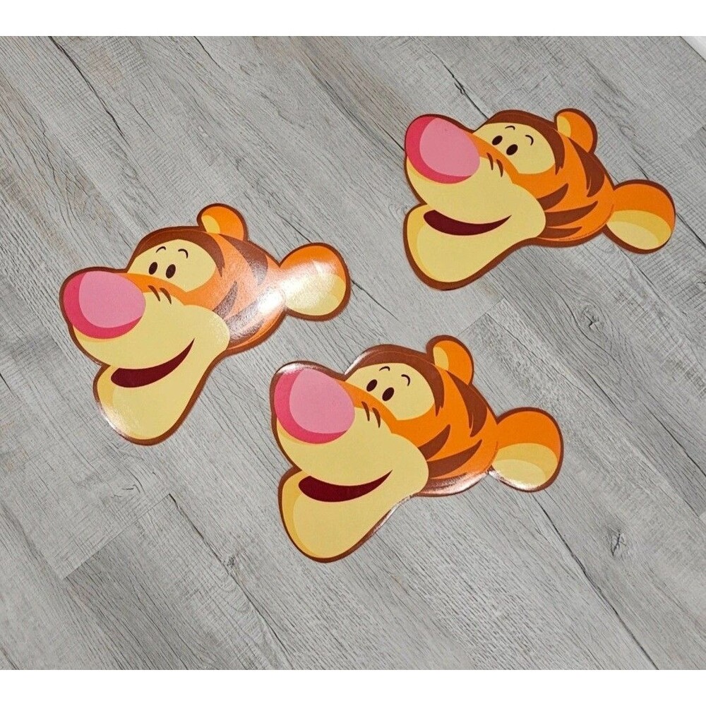 Vintage Disney Winnie the Pooh Tigger Face Placemats Lot of 3 Kids Children's